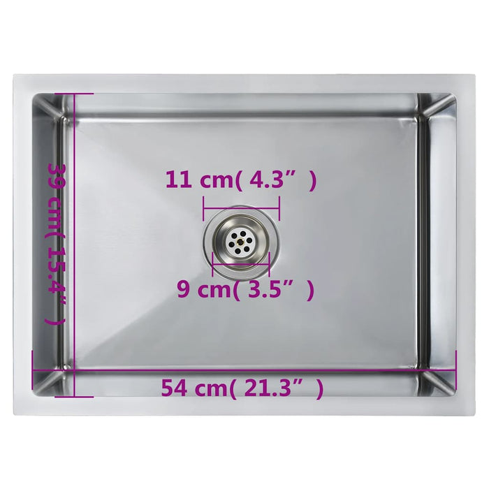 Chiuvetă de bucătărie lucrată manual, oțel inoxidabil - WALTI WALTI