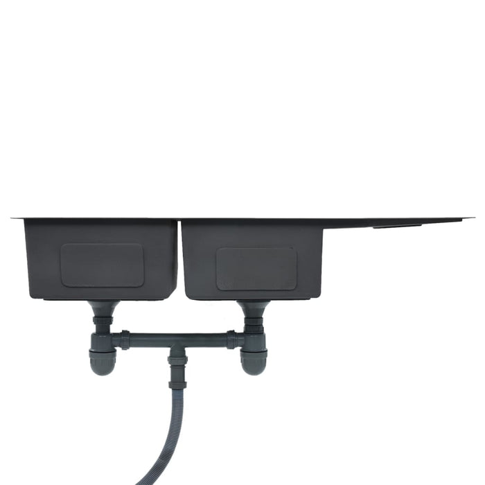 Chiuvetă de bucătărie lucrată manual, oțel inoxidabil - WALTI WALTI