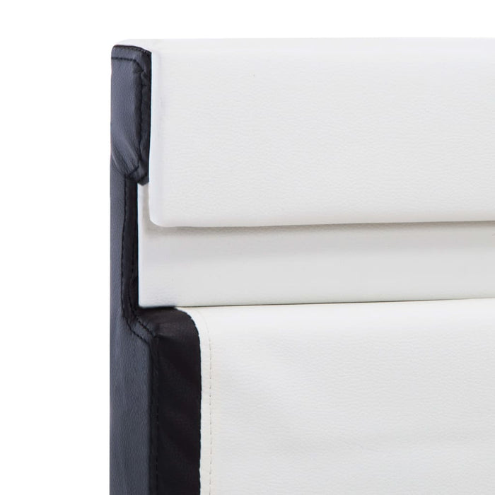 Cadru de pat cu LED, alb, 120 x 200 cm, piele ecologică - WALTI WALTI