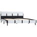 Cadru de pat cu LED, alb, 160 x 200 cm, piele artificială - WALTI WALTI