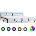 Cadru de pat cu LED, alb, 180 x 200 cm, piele artificială - WALTI WALTI