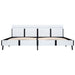 Cadru de pat cu LED, alb, 180 x 200 cm, piele artificială - WALTI WALTI
