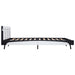 Cadru de pat cu LED, alb, 180 x 200 cm, piele artificială - WALTI WALTI
