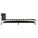 Cadru de pat cu LED, negru, 180 x 200 cm, piele ecologică - WALTI WALTI