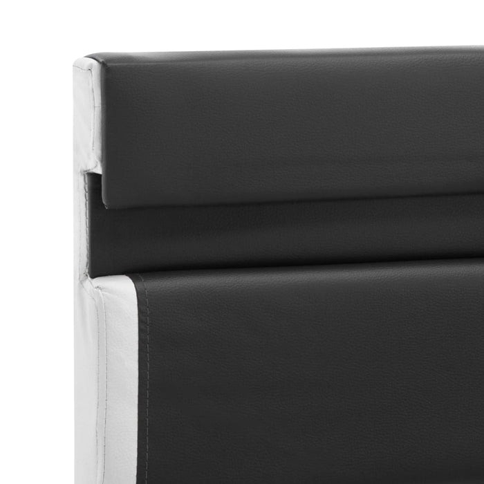 Cadru de pat cu LED, gri, 160 x 200 cm, piele ecologică WALTI