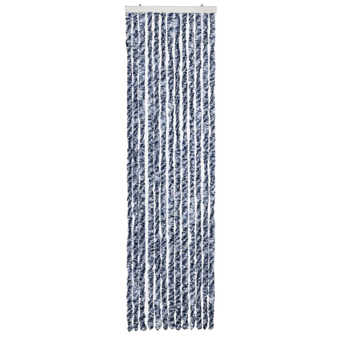 Perdea de insecte, albastru, alb, argintiu, 56x185 cm, Chenille - WALTI WALTI