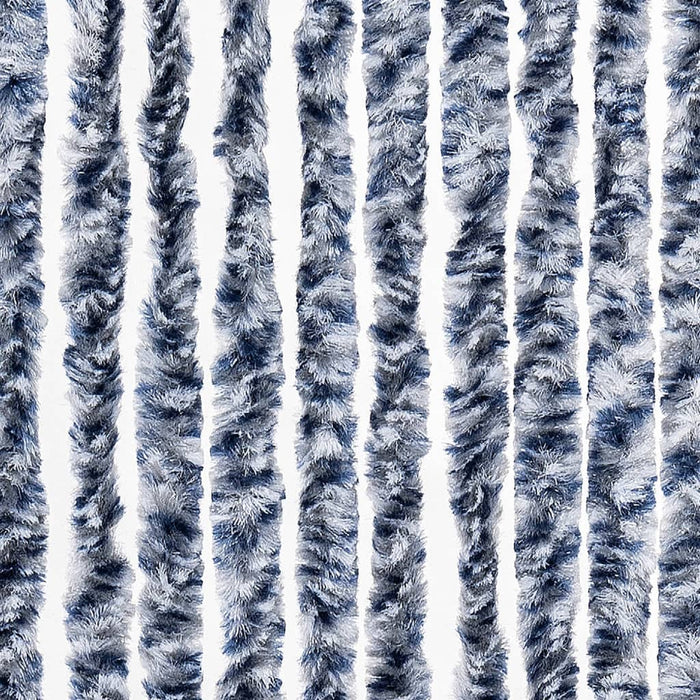 Perdea de insecte, albastru, alb, argintiu, 90x220 cm, Chenille - WALTI WALTI