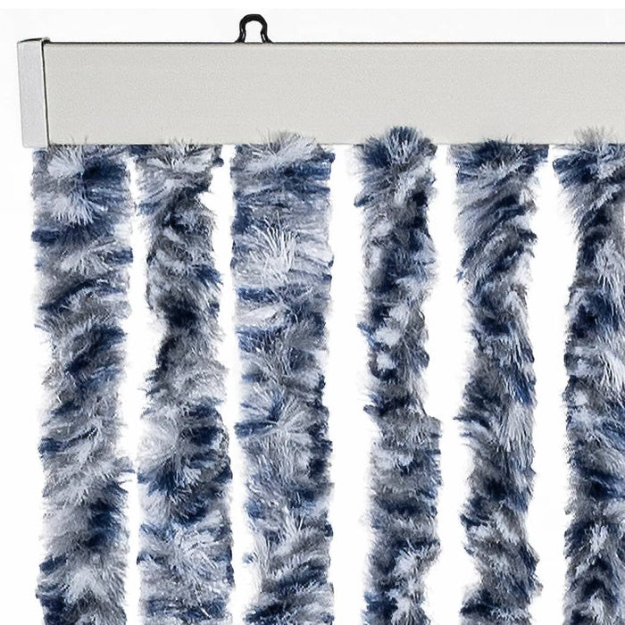 Perdea de insecte, albastru, alb, argintiu, 100x220 cm Chenille - WALTI WALTI