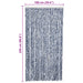 Perdea de insecte, albastru, alb, argintiu, 100x220 cm Chenille - WALTI WALTI