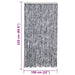Perdea pentru insecte, argintiu, 100x220 cm, Chenille - WALTI WALTI