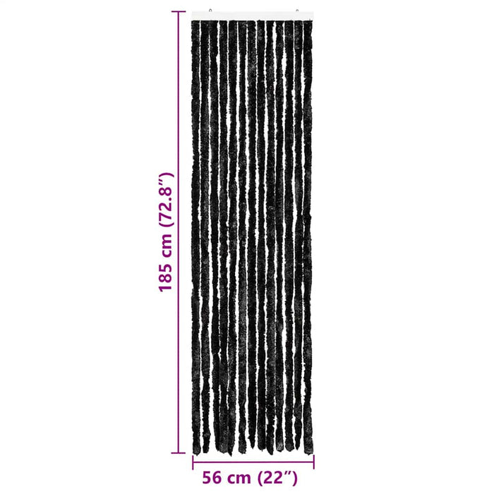 Perdea pentru insecte, antracit, 56x185 cm, Chenille - WALTI WALTI