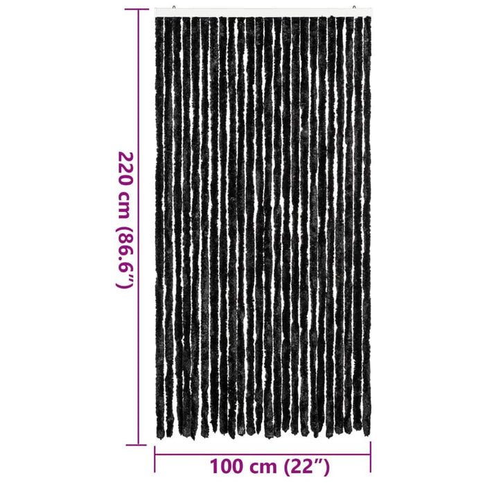 Perdea pentru insecte, antracit, 100x220 cm, Chenille - WALTI WALTI