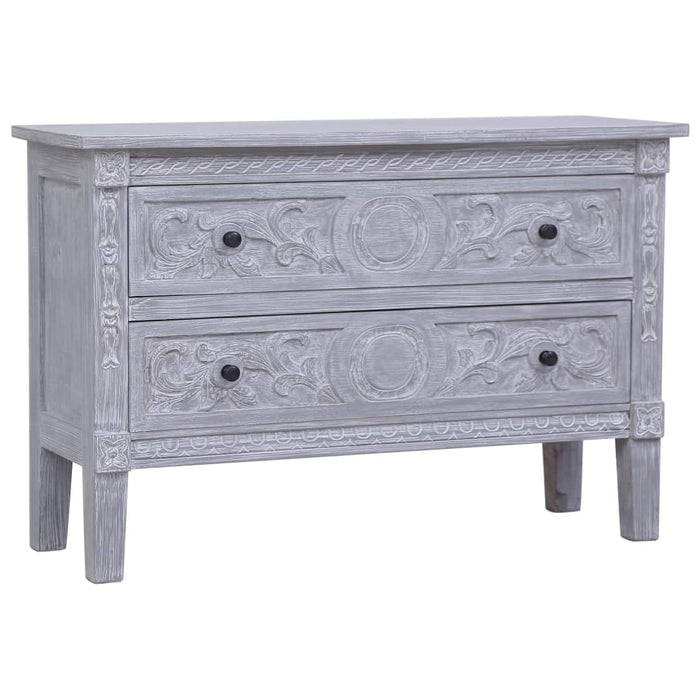 Dulap cu 2 sertare, 90x30x60 cm, lemn masiv de mahon - WALTI WALTI