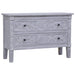 Dulap cu 2 sertare, 90x30x60 cm, lemn masiv de mahon - WALTI WALTI
