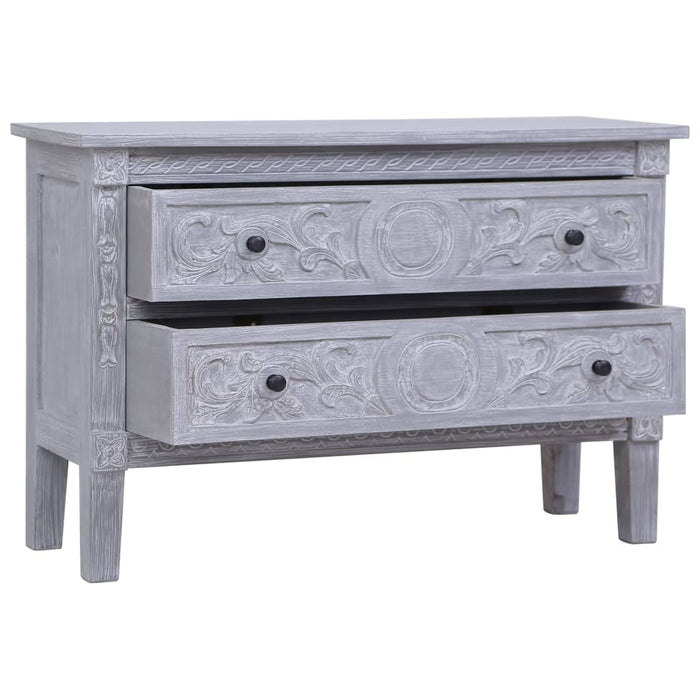 Dulap cu 2 sertare, 90x30x60 cm, lemn masiv de mahon - WALTI WALTI