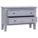 Dulap cu 2 sertare, 90x30x60 cm, lemn masiv de mahon - WALTI WALTI