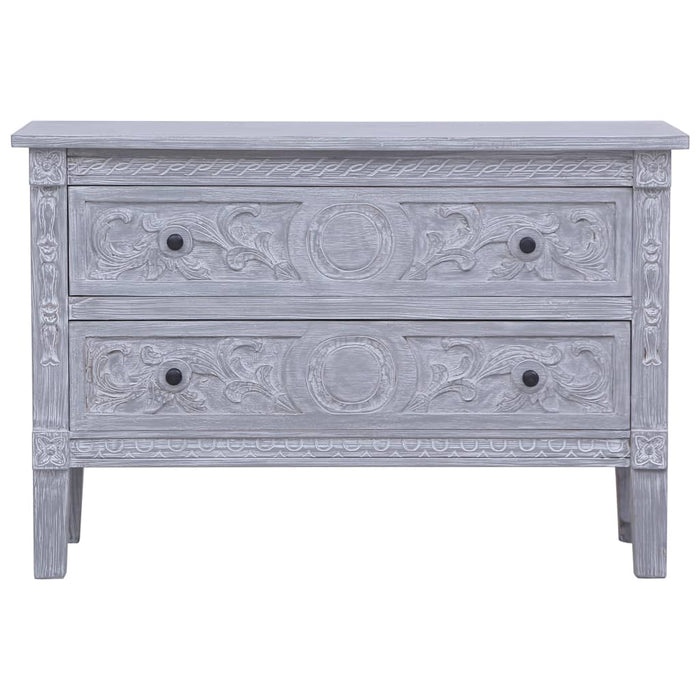 Dulap cu 2 sertare, 90x30x60 cm, lemn masiv de mahon - WALTI WALTI