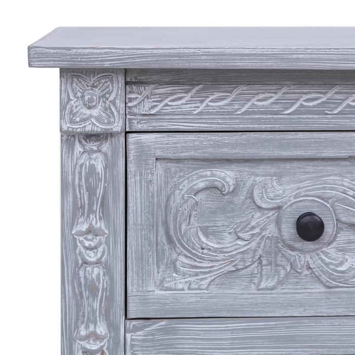 Dulap cu 2 sertare, 90x30x60 cm, lemn masiv de mahon - WALTI WALTI