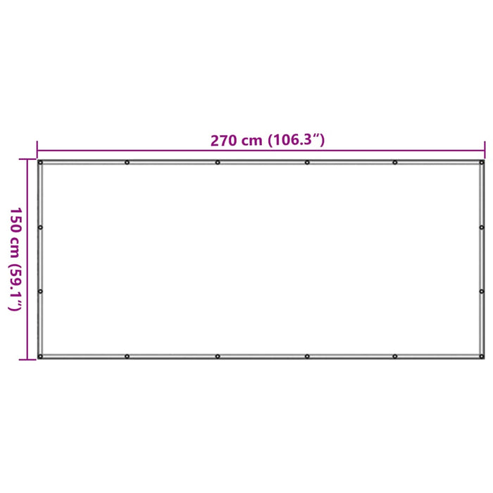 Plasă de remorcă, negru, 1,5 x 2,7 m, HDPE WALTI