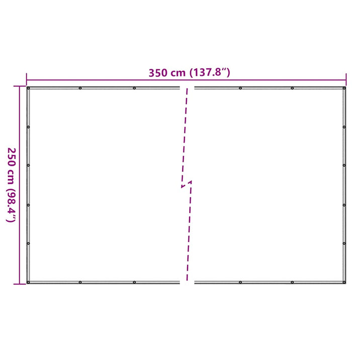 Plasă de remorcă, negru, 2,5 x 3,5 m, HDPE - WALTI WALTI