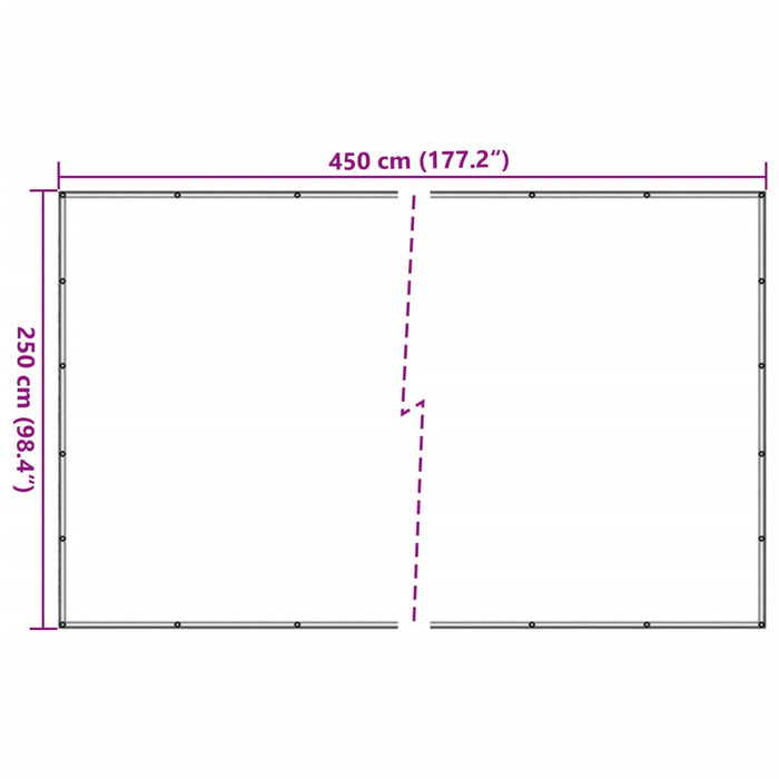 Plasă de remorcă, negru, 2,5 x 4,5 m, HDPE - WALTI WALTI