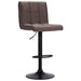 Scaune de bar, 2 buc., gri taupe, material textil - WALTI WALTI