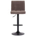 Scaune de bar, 2 buc., gri taupe, material textil - WALTI WALTI