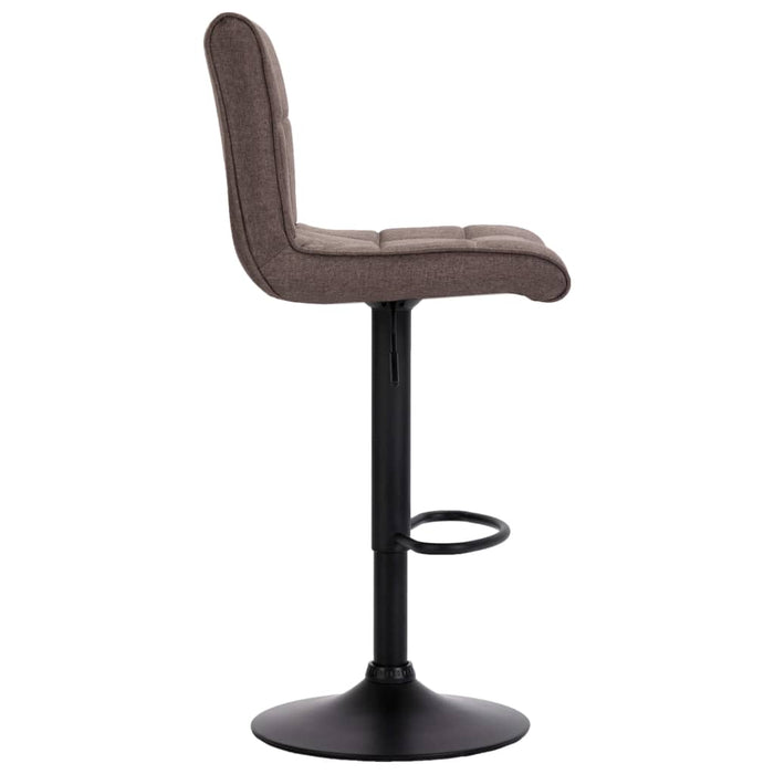 Scaune de bar, 2 buc., gri taupe, material textil - WALTI WALTI