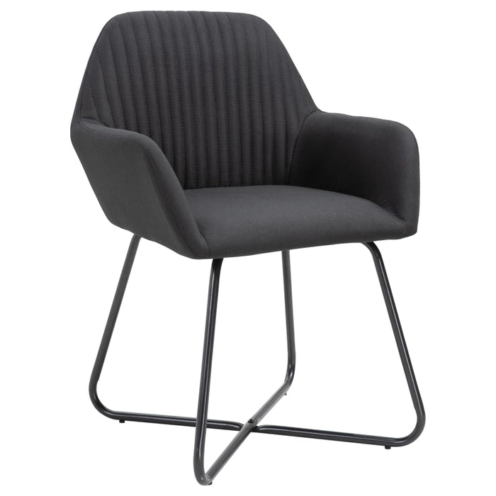 Scaune de bucătărie, 2 buc. negru, textil - WALTI WALTI