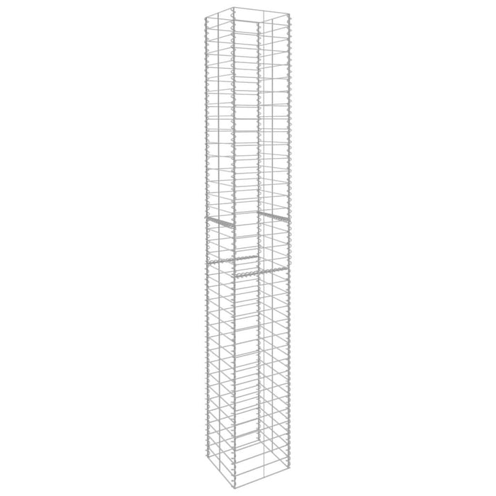 Coșuri gabion, 3 buc., 25 x 25 x 197 cm, oțel galvanizat - WALTI WALTI