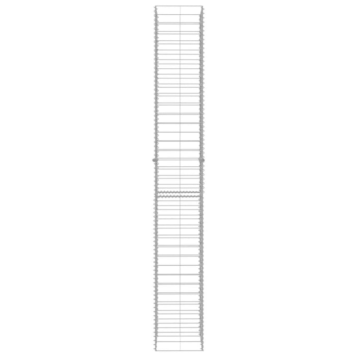 Coșuri gabion, 3 buc., 25 x 25 x 197 cm, oțel galvanizat - WALTI WALTI