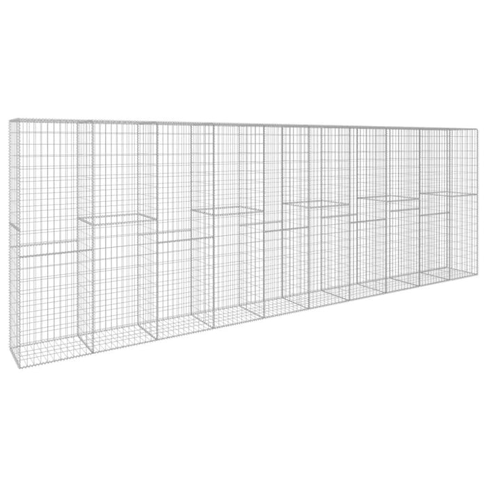 Perete gabion cu capac, 600 x 50 x 200 cm, oțel galvanizat - WALTI WALTI