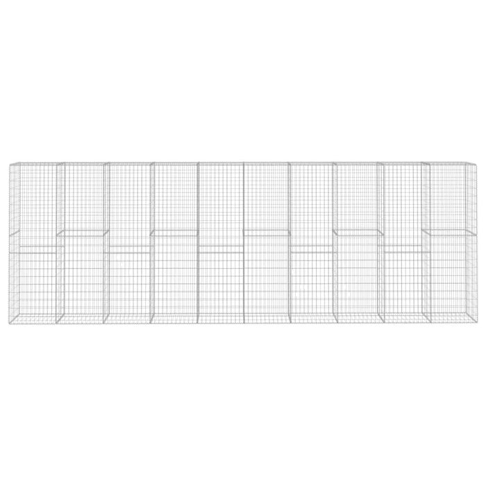 Perete gabion cu capac, 600 x 50 x 200 cm, oțel galvanizat - WALTI WALTI