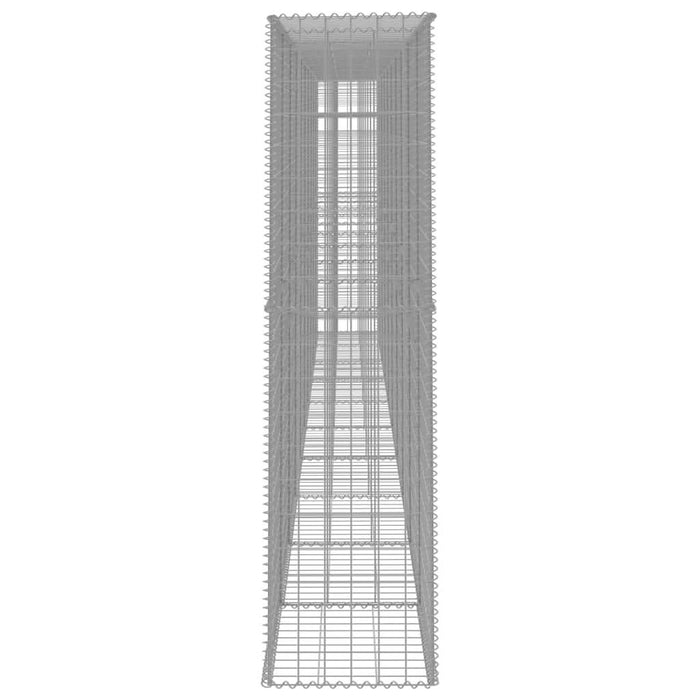 Perete gabion cu capac, 600 x 50 x 200 cm, oțel galvanizat - WALTI WALTI