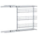 Coș sârmă bucătărie retractabil 3 raft argintiu 47x15,5x55,5 cm - WALTI WALTI