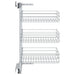 Coș sârmă bucătărie retractabil 3 niveluri argintiu 47x35x56 cm - WALTI WALTI