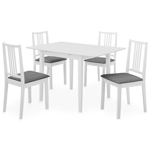 Set mobilier de bucătărie, 5 piese, alb, MDF - WALTI WALTI