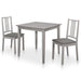Set mobilier de bucătărie, 3 piese, gri, MDF - WALTI WALTI