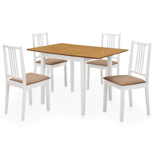 Set mobilier de bucătărie, 5 piese, alb, MDF - WALTI WALTI