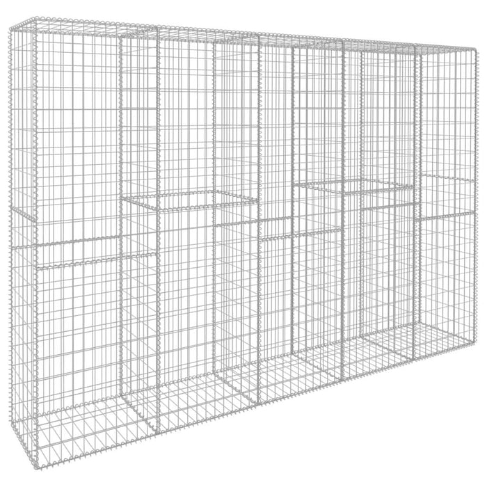 Perete gabion cu capace, 300 x 50 x 200 cm, oțel galvanizat - WALTI WALTI
