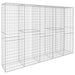 Perete gabion cu capace, 300 x 50 x 200 cm, oțel galvanizat - WALTI WALTI