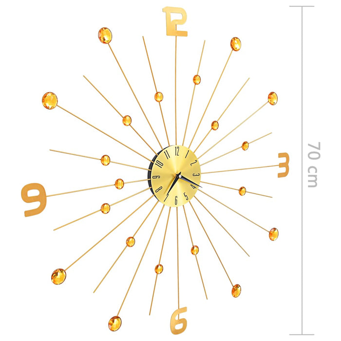 Ceas de perete, auriu, 70 cm, metal - WALTI WALTI
