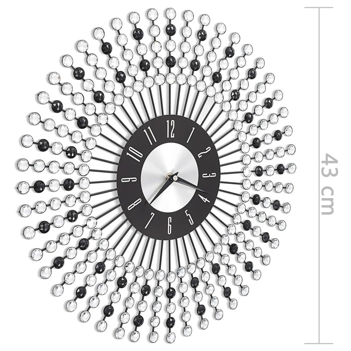 Ceas de perete, negru, 43 cm, metal - WALTI WALTI