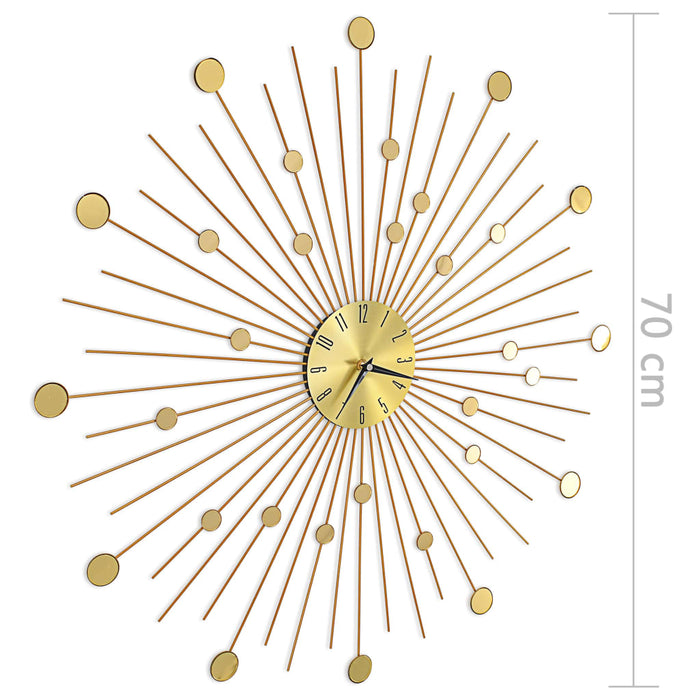 Ceas de perete, auriu, 70 cm, metal - WALTI WALTI