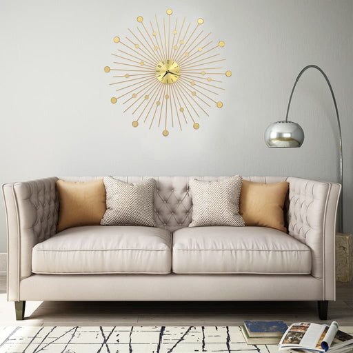 Ceas de perete, auriu, 70 cm, metal - WALTI WALTI