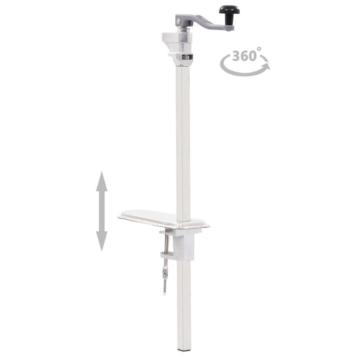 Deschizător conserve, argintiu 70 cm aluminiu & oțel inoxidabil - WALTI WALTI