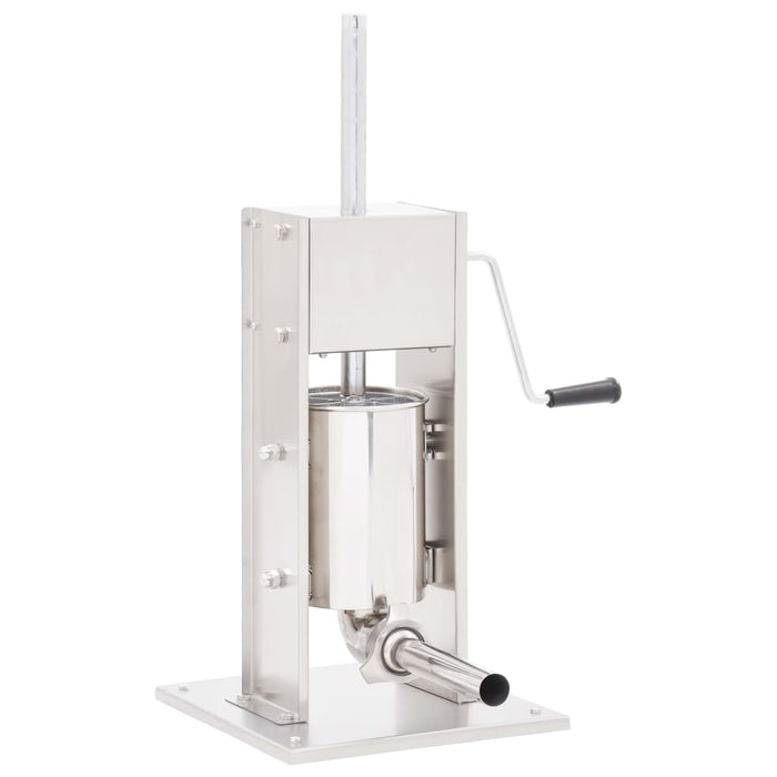 Aparat de umplut cârnați manual, argintiu, 3 L, oțel inoxidabil - WALTI WALTI