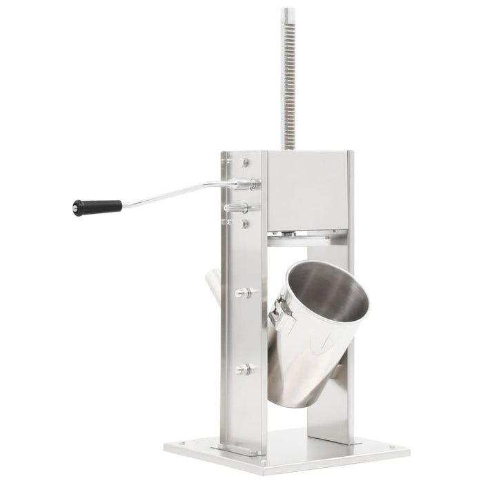 Aparat de umplut cârnați manual, argintiu, 3 L, oțel inoxidabil - WALTI WALTI