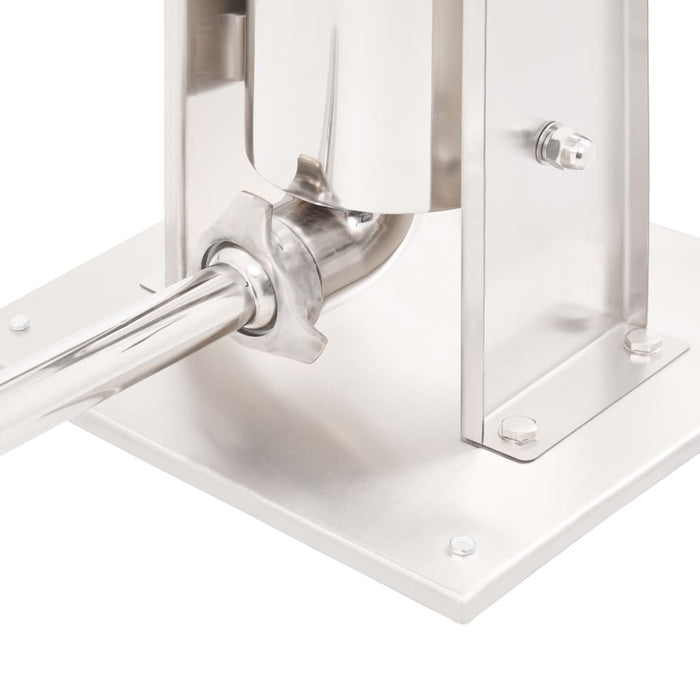 Aparat de umplut cârnați manual, argintiu, 3 L, oțel inoxidabil - WALTI WALTI