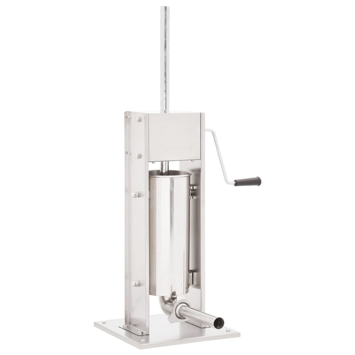 Aparat de umplut cârnați manual, argintiu, 5 L, oțel inoxidabil - WALTI WALTI